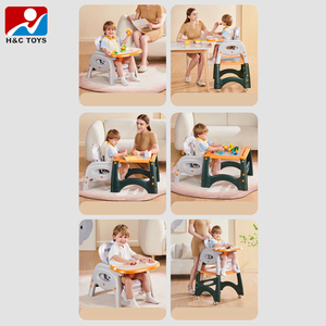Seggiolone Multifunzionale per Bambini, Tavolo da Pranzo e Apprendimento per Uso Domestico, <span class=keywords><strong>Sedia</strong></span> con Schienale Anti-Caduta - Product Image 2