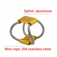 Supports d'isolation des vibrations pour voitures RC série ALJ-83, isolateur de vibrations pour câble de grue d'hélicoptère, en aluminium et acier inoxydable