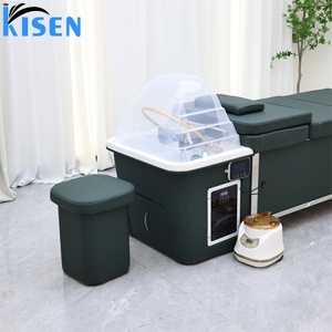 KISEN Lit de lavage multifonctionnel moderne pour salon de beauté, table de massage thaïlandaise, spa capillaire japonais, thérapie aquatique avec réservoir - Product Image 6