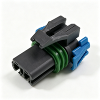 Connecteur de faisceau de câbles automobile étanche APTIV 12129487 PBT GF30 à 2 broches femelles