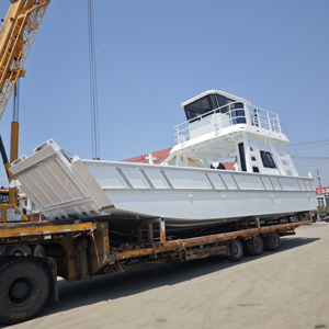 Barge de débarquement à double pont de 40 pieds (12 m) avec cabine, capacité 3001-5000 tonnes DWT, fabriquée en Chine, à vendre - Product Image 1