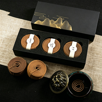 Boîte Cadeau d'Encens en Bâtonnets d'Agarwood et de Bois de Santal, 4 Heures, E Li Zhang Zhong Xiang, Encens Naturel Aromatique pour la Maison et l'Intérieur