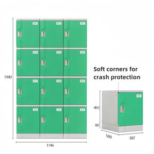 خزانة تخزين لحقيبة الطالب، خزانة تخزين من البلاستيك ABS للفصول الدراسية، خزانة تخزين خارجية مقاومة للماء للمدارس الابتدائية - Product Image 3
