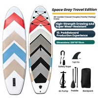 ELEVENSPORTS Planche de surf gonflable flottante pour adultes, pour sports nautiques, paddle board, ski nautique, surf en eaux océaniques