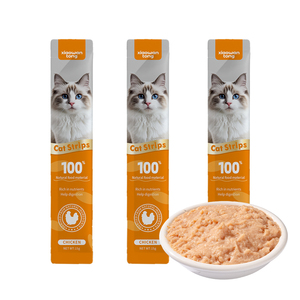 Friandises pour chats de marque OEM d'usine, de haute qualité, naturelles, biologiques, riches en protéines, sans céréales, pour la santé de la peau <span class=keywords><strong>et</strong></span> du pelage, aliments humides, snacks pour chats - Product Image 2