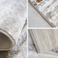High-end Hot Sale Big Area Rugs Stain Resistant Home Decor Luxury Gold Line Hotel Decoration Floor Carpet Tile Rug Carpets
