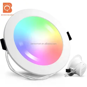 Benexmart Tuya Zigbee Đèn Led Thông Minh 3.0 7/10/15W Đèn Âm Trần RGB Thông Minh Điều Khiển Bằng Giọng Nói Alexa Echo Plus Trực Tiếp Tại Nhà