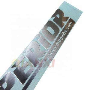 Autocollant de transfert de lettrage en nickel brossé électrolytique avec logo 3D d'entreprise en métal argenté ou doré - Product Image 2