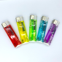 HP-P5L vente en gros pas cher en plastique JET FLAME LED briquet à gaz rechargeable et jetable autres briquets