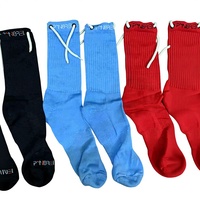 Calcetines Deportivos de Baloncesto hasta la Rodilla, Personalizados, Transpirables, de Poliéster, para Adultos, de Color Sólido, para Verano y Otoño, con Estampado Personalizado