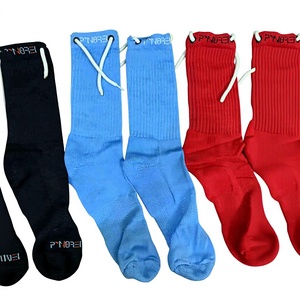 Custom <b>Knee</b> High <b>Socks</b> Breathable Polyester Basketball Sports <b>Socks</b> Adults Summer Autumn Solid Color Regular Customize Printed - Product Image 1