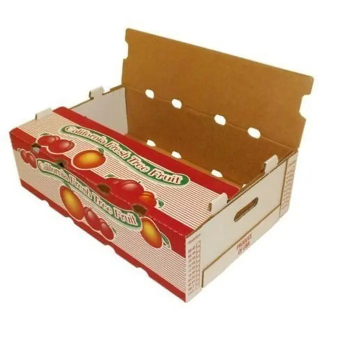 China Custom Packing Carton For Pineapple Vegetable And Fruits Packaging Boxes for Food Packaging