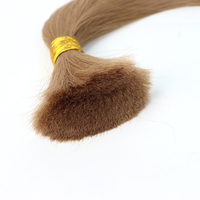 Extensions de cheveux humains vierges chinois Remy, double trame, haute qualité, en vrac pour tissage
