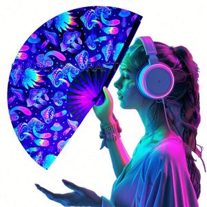 Wholesale <b>Large</b> Uv Printed Folding <b>Fan</b> Business & Home Decoration Paper Material for Promotions - Product Image 2