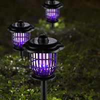 Nieuwe Outdoor Solar Tuin Licht Waterdicht Met Elektrische Schok Muggenmoordenaar Lamp Geschikt Voor Buitentuin Dak