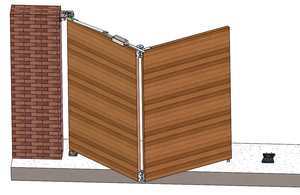 Cửa trượt mở Bifold bi gấp cửa bộ phần cứng cổng gấp không theo dõi - Product Image 6