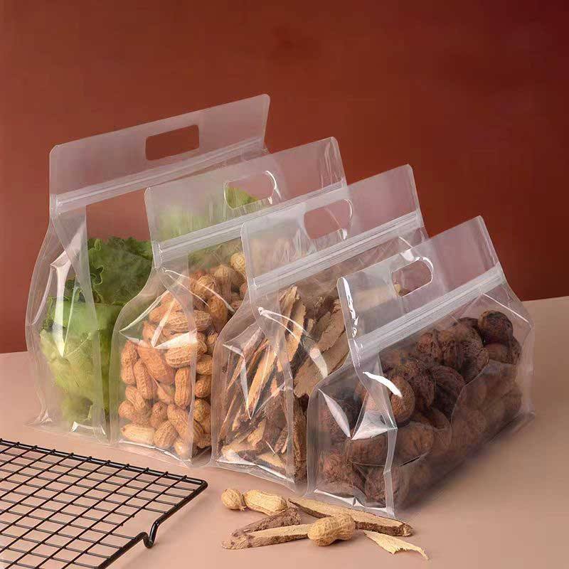 Transparent with handle