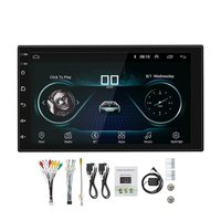 Autoradio Android universel 2 Din 7 pouces avec écran tactile, lecteur multimédia DVD MP5, moniteur stéréo et entrée AUX