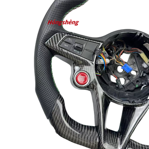 Volante Riscaldato di Lusso in Fibra di Carbonio Personalizzato per Alfa Romeo Giulia Accessorio Interno Auto di Alta Gamma - Product Image 5