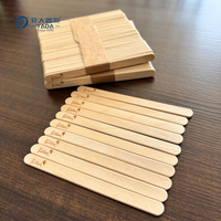 Bâtons de crème glacée en bois écologiques biodégradables YADA 100% | 114*10*2MM jetables pour sucettes glacées et crème glacée
