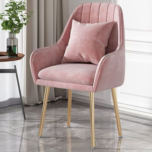 Internet celebrity chair Nordic luxury dining chair for home use <b>dressing</b> <b>table</b> stool girls' bedroom nail chair makeup chair - Product Image 2