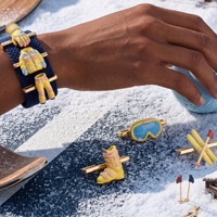Breloques décoratives DIY en émail et acier inoxydable BEEFLYPOWER sur le thème du ski d'hiver pour bracelet de montre Whoop