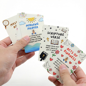 Service d'impression personnalisé : Nouvelle tendance – <span class=keywords><strong>Jeu</strong></span> de cartes biblique pour <span class=keywords><strong>couple</strong></span>, idéal pour les festivals, avec boîte au design mignon - Product Image 3