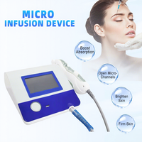 Appareil de micro-injection portatif pour le raffermissement de la peau, soin de beauté sans aiguille, avec matériau ABS, liquide de type savon