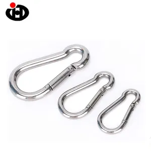 Hoge Sterkte Jinghong Plain Rvs Spring Snap Hook Carabiner