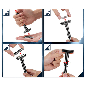 Spolo đôi cạnh an toàn dao cạo có thể điều chỉnh độ sắc nét máy cạo râu với lưỡi thép không gỉ đôi lưỡi dao cạo râu cho người đàn ông - Product Image 5