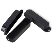 Couvre-sondes de guitare électriques en plastique noir durable à bobine simple, modèle YS-PC03-BK, pour pièces de guitare électrique