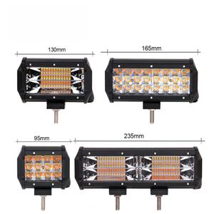 Nueva Barra de Luz LED de Trabajo de 3 Filas, 4, 7, 13, 17, 20 Pulgadas, Luz Estroboscópica de Doble Color Blanco Ámbar, Todoterreno 4x4, SUV, ATV, 24V, 2 Años de Garantía - Product Image 3