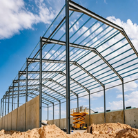 Hangar para Aviones de Acero Galvanizado Resistente al Viento de Más de 120 mph, Cobertizo para Helicópteros Resistente a la Corrosión, Certificado EN1090