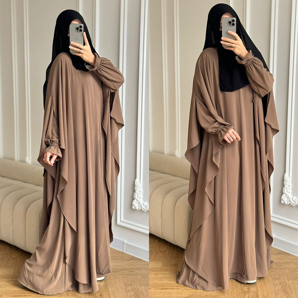 Silk Islamic Garments Elegant Modest Abaya Dresses