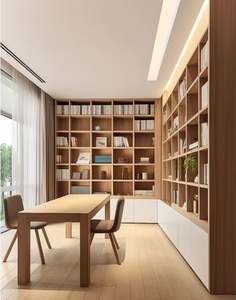 Bibliothèque Moderne de Style Chinois Personnalisée pour Appartement, Meuble de Rangement Gain de Place en Bois Durable pour Bureau/Chambre - Product Image 3