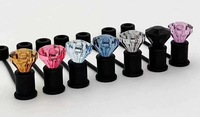 Offre Spéciale : Capuchon de paille 3D en silicone et strass pour pailles de 10 mm (0,4 pouce)