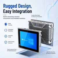 Computadora Táctil de 10.4 Pulgadas con Panel HD, VGA, Doble LAN, COM, USB para Interfaz de Control, Compatible con Windows y Linux, PC Todo en Uno Integrado