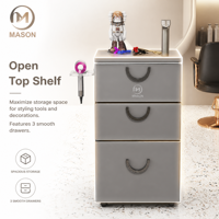 Meuble de Salon Commercial : Armoire à Outils, Poste de Coiffure, Casier de Rangement pour Barbier et Unité de Rangement – Durable, Moderne, Fabriqué à Zhejiang par MASON
