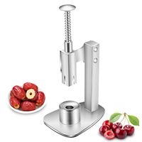Décortiqueur de dattes rouges en acier inoxydable, outil portable pour retirer les noyaux de cerises et d'olives, décortiqueur de fruits