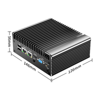 Nuevo Mini PC Industrial de Alto Rendimiento N100, Mini PC de Cuatro Núcleos, Windows 10, SSD, 4GB/8GB/16GB de RAM DDR3, Multi COM/USB
