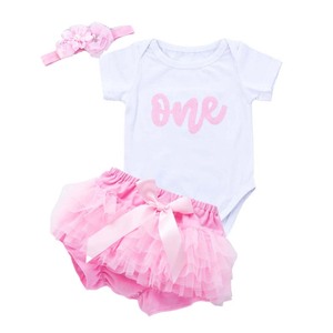Hot Sale New Baby <strong>Girl</strong> Birthday Dress Tutu Birthday Party <strong>Outfits</strong> <strong>Girls</strong> <strong>Christening</strong> Dress Kids Summer <strong>Outfits</strong> DGHB-005 - Product Image 1