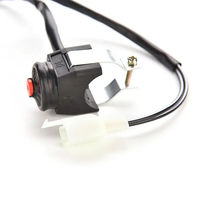 Vente Flash XYRACING Bouton Poussoir Universel en Plastique ABS Rouge pour Moto, Klaxon, Démarrage, Dirt Bike, VTT, UTV, Dual Sport 22mm