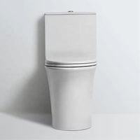 Ustensiles sanitaires à double chasse de style moderne Toilette de salle de bain Pièce unique en céramique avec siphon en S Drainage