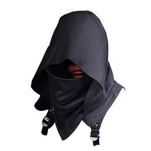 Cape à capuche d'assassin médiéval MS, cape de cosplay d'Halloween, ensemble écharpe tactique coupe-vent pour l'extérieur - Product Image 3