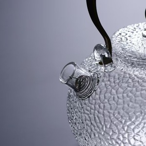 <span class=keywords><strong>Teiera</strong></span> in Vetro Rotonda di Alta Qualità con Manico Moderno in Metallo, Infusore Resistente al Calore <span class=keywords><strong>per</strong></span> Feste, Bollitore in Vetro - Product Image 2