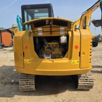Mini-excavatrice hydraulique d'occasion CAT 305.5E2 modèle 305.5 de 5,5 tonnes pour travaux de jardinage et de construction agricole