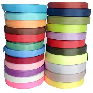 Melhor preço PP algodão poliéster Nylon Edging Webbing vinculativo fita para sacos e vestuário