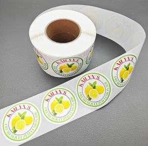 बोबा चाय कप सर्कल पर व्यक्तिगत ग्रिल बार व्यवसाय खाद्य लेबल बॉक्स बैग सील के लिए <span class=keywords><strong>2</strong></span> <span class=keywords><strong>3</strong></span> इंच कस्टम लोगो रोल स्टिकर मुद्रण - Product Image 3