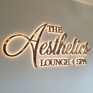 Factory Customization 3D Logo Signage Metal Backlit Salon <strong>Name</strong> Board for Business LED <strong>Light</strong> for Buildings and Weddings - Product Image 1