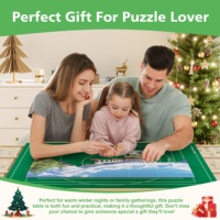 Table de puzzle en bois roulante et réglable en hauteur avec tiroirs, bureau inclinable pour adultes, station de loisirs pliable pour 1500 pièces